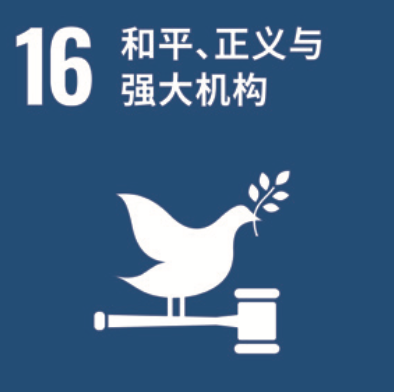 SDG 16 和平、正义与壮大机构